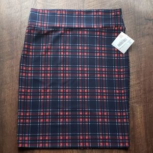 2XL Cassie Plaid pencil skirt